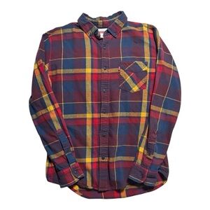 Levi's Red and Blue Casual Button Down Shirt